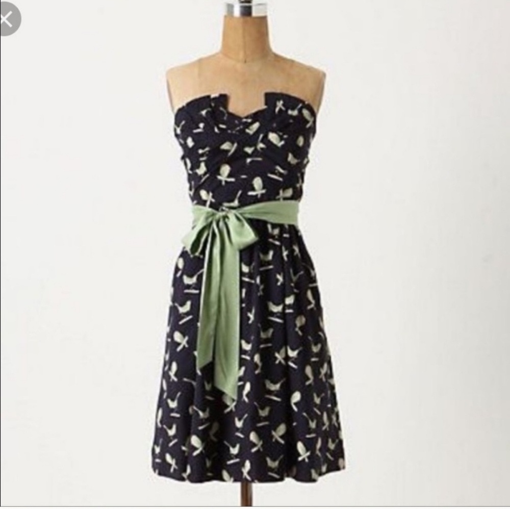 Porridge Bird Print Dress